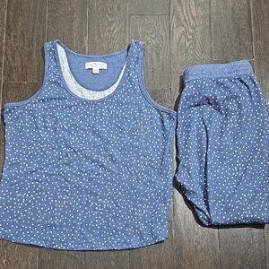 SET Live Love Lounge Karen Neuburger Super Soft Polka Dot Lounge Set